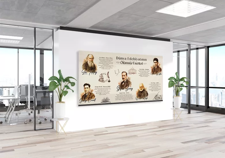 Dünya Edebiyatının Ölümsüz Eserleri Okul Posteri