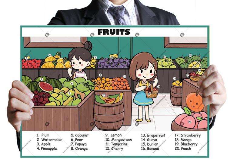 Fruits Okul Posteri