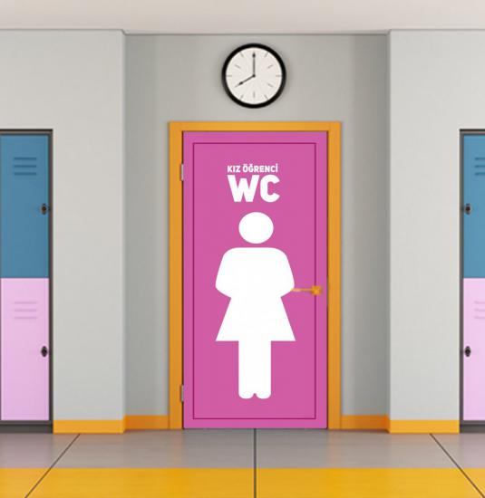 Kız WC Kapı Giydirme 2