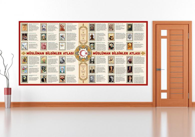 Müslüman Bilginler Atlası Okul Posteri