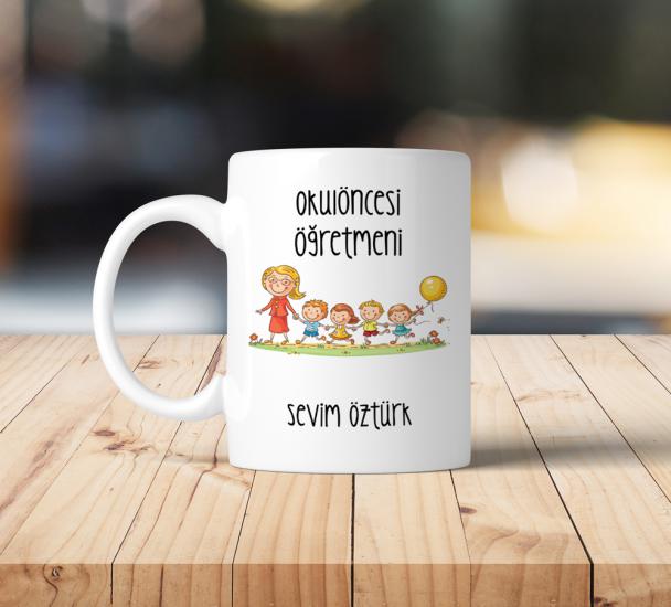 Okul Öncesi Öğretmeni Kupa Bardak 3