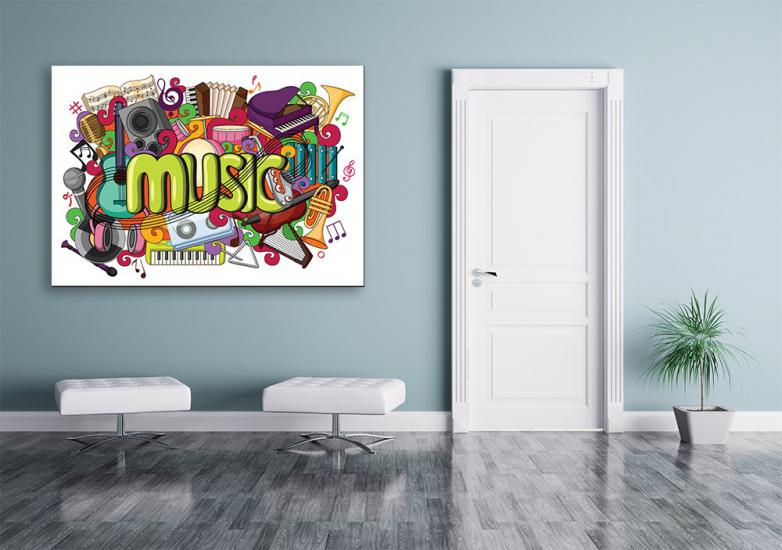 Müzik Tablo Müzik Tablo Okul Posteri