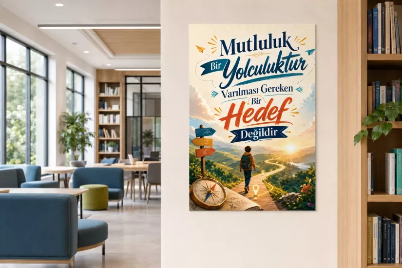 Mutluluk Yolculuktur  Rehberlik Posterlik