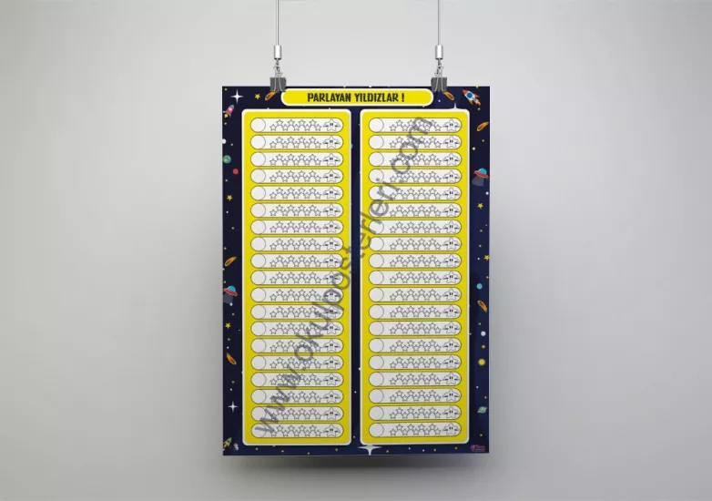 Yıldızlarla Başarı Takibi: Öğrenci Motivasyon Çizelgesi