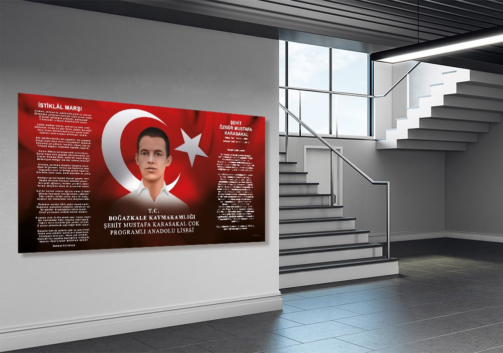 Okul Şehit Köşesi Okul Posteri