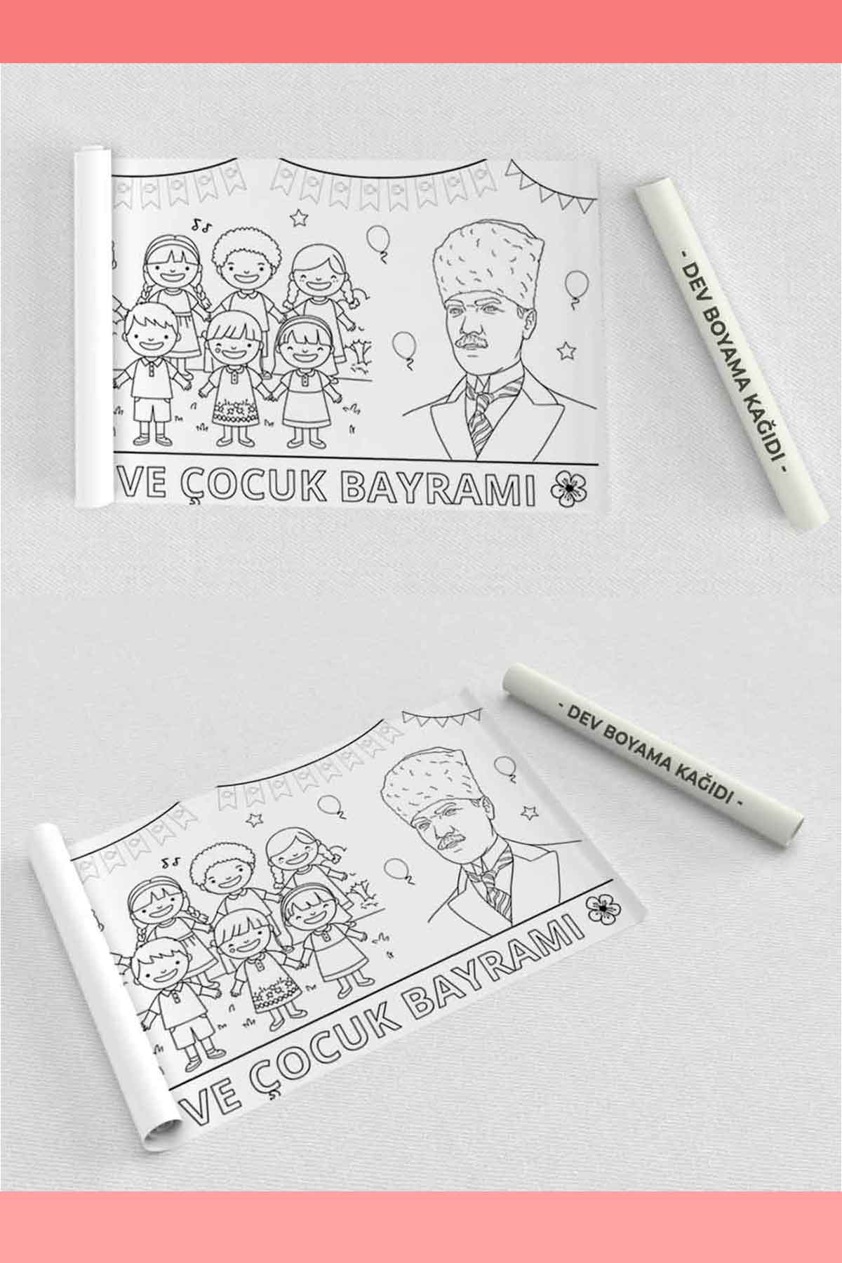 23 Nisan Dev Boyama Kağıdı 