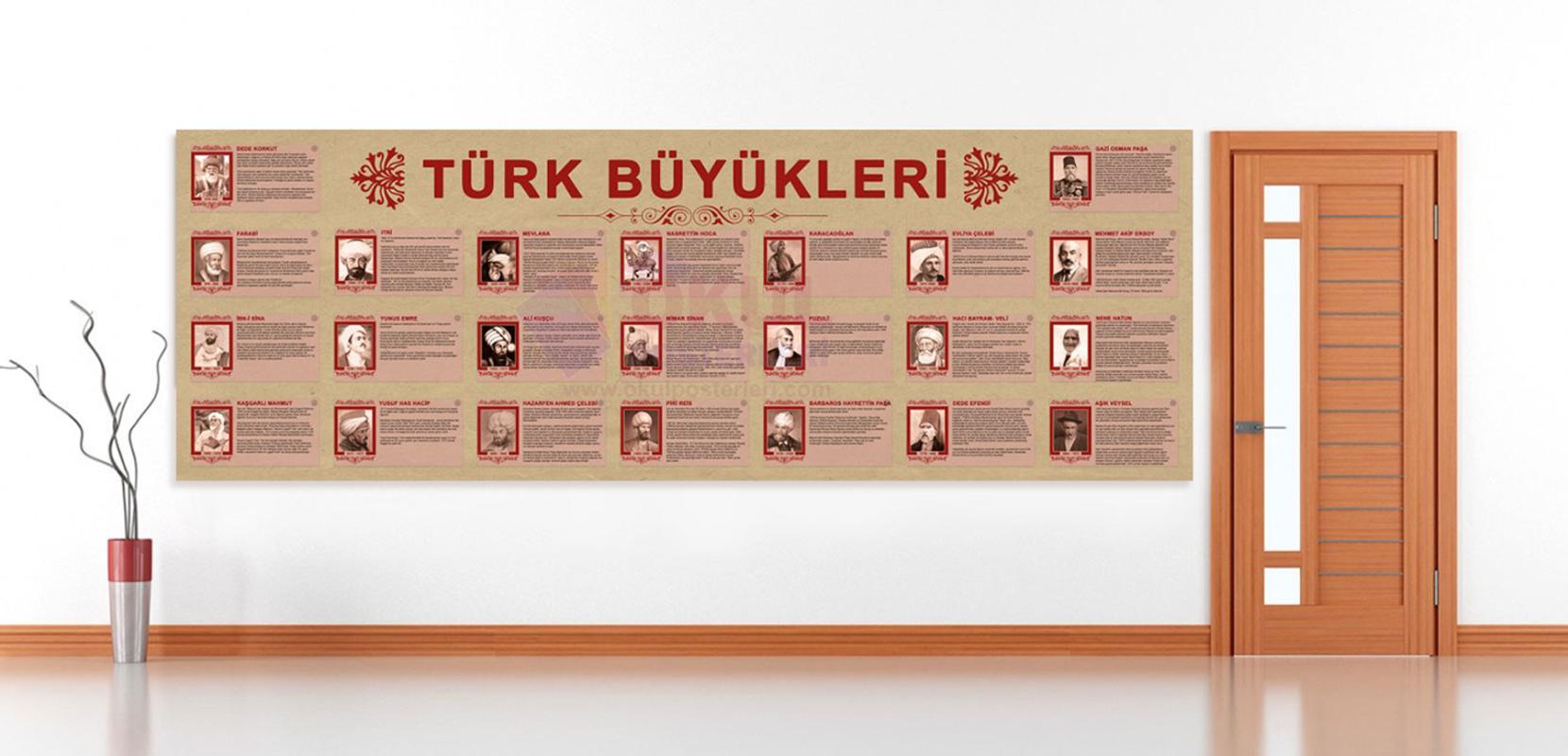 Türk Büyükleri Okul Posteri