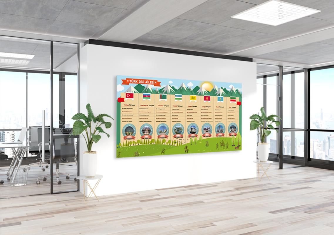 Türk Dil Ailesi Okul Posteri