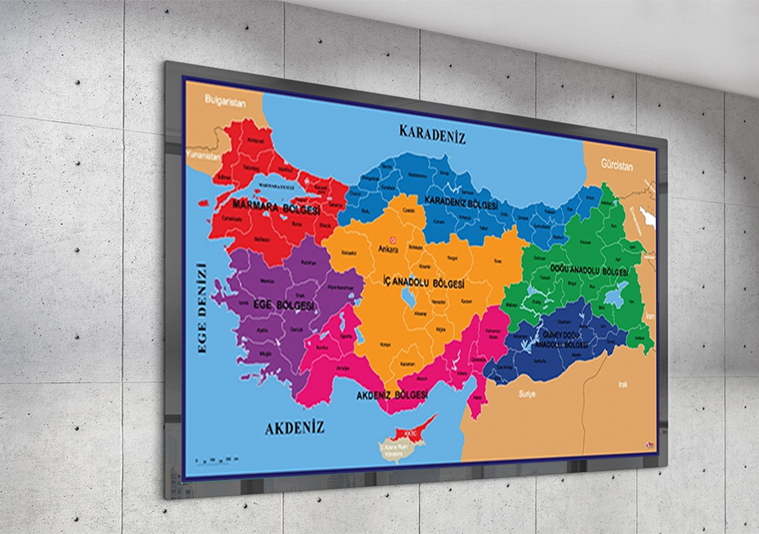 Türkiye Coğrafi Bölgeler Haritası
