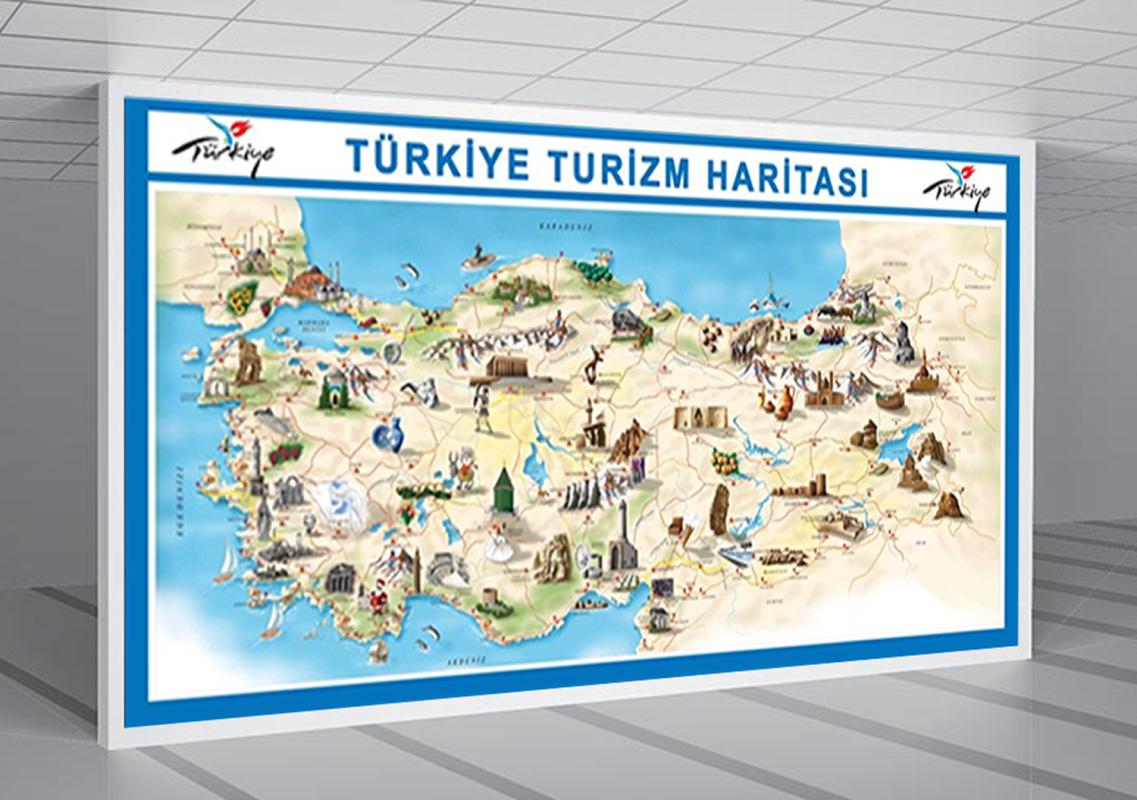 Türkiye Turizm Haritası Posteri 2