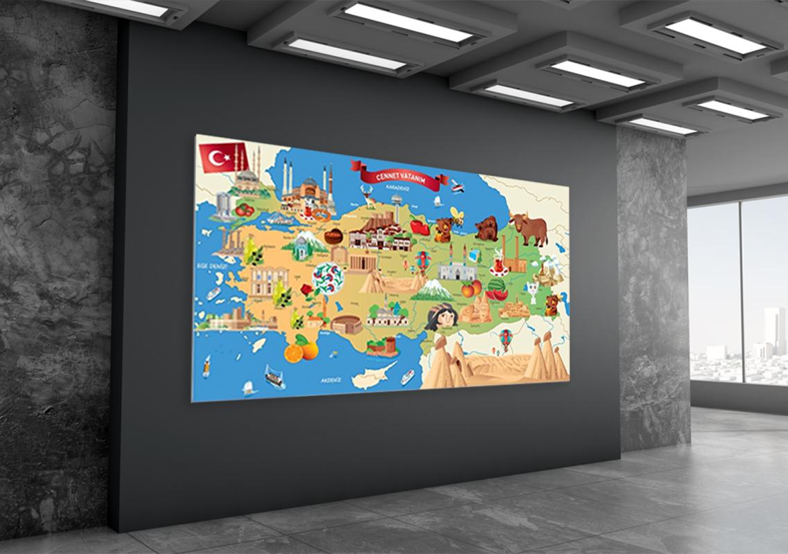 Türkiye Turizm Haritası Posteri