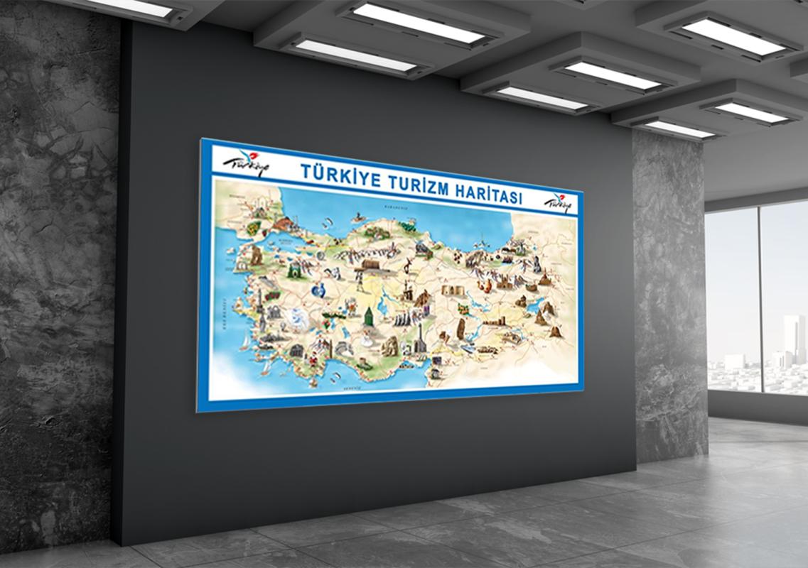 Türkiye Turizm Haritası Posteri 2
