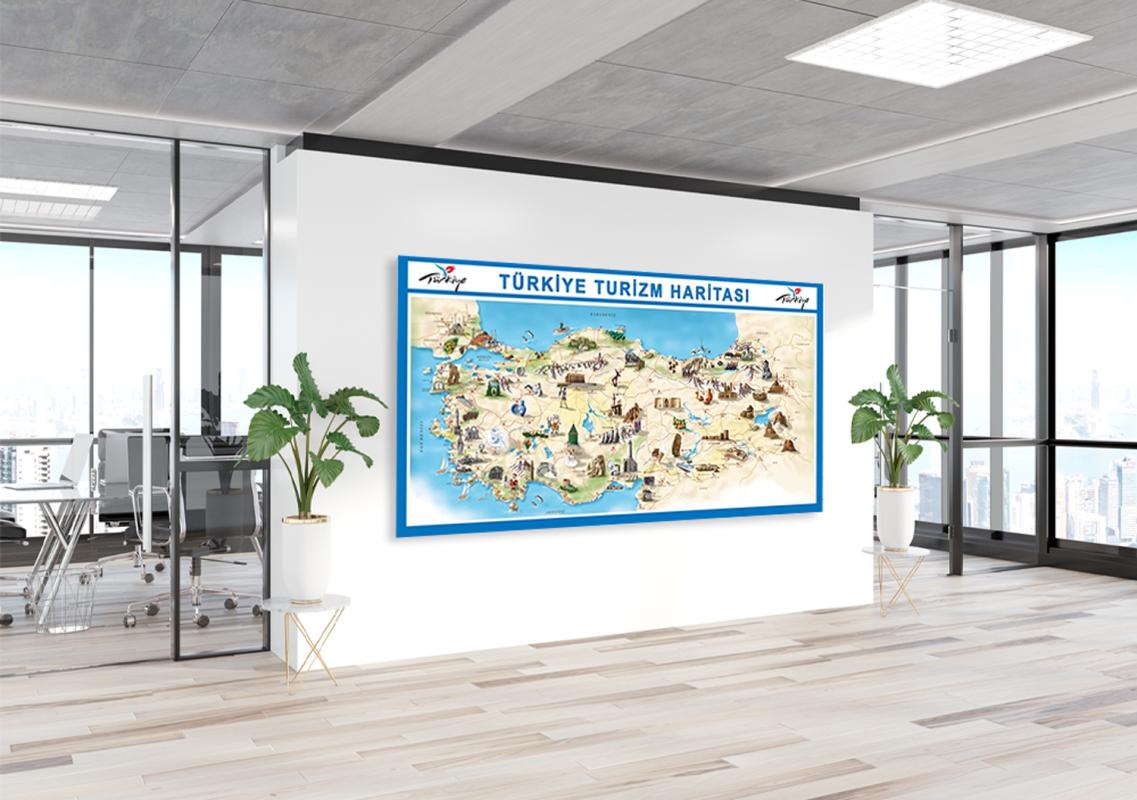 Türkiye Turizm Haritası Posteri 2
