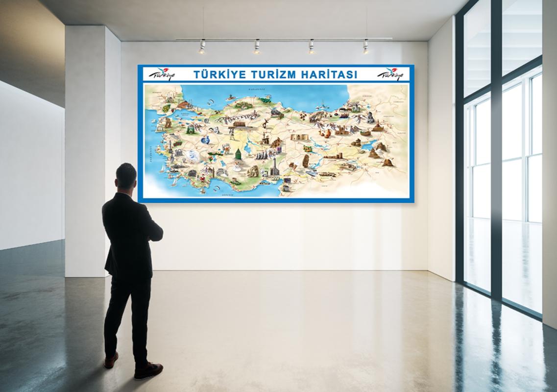 Türkiye Turizm Haritası Posteri 2