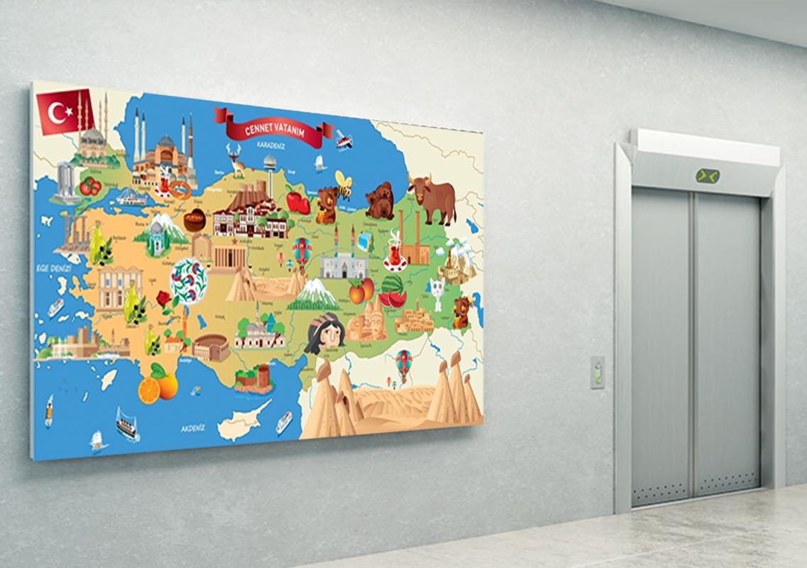 Türkiye Turizm Haritası Posteri