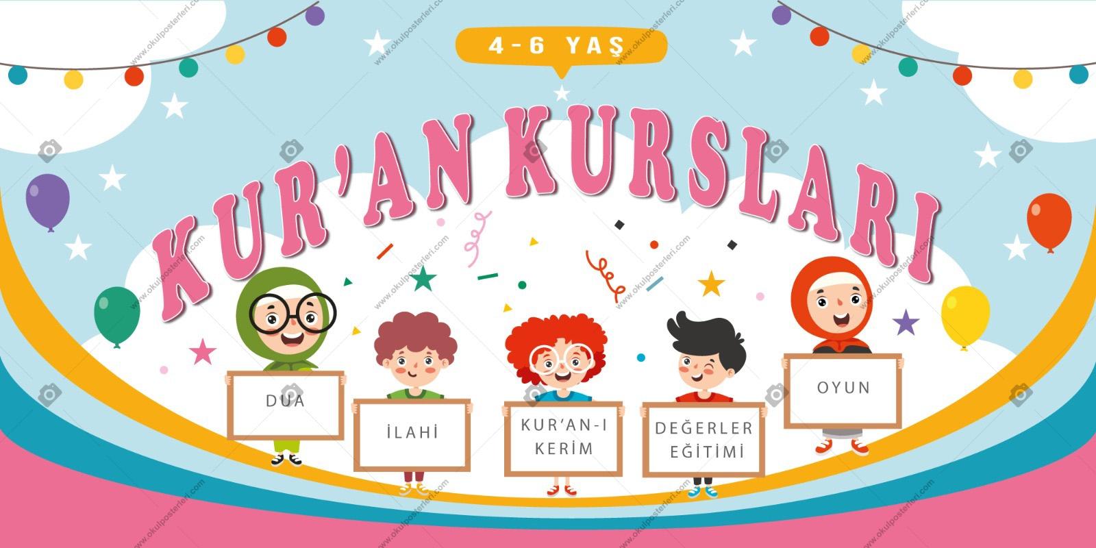 Kuran Kursu Okul Posteri 3