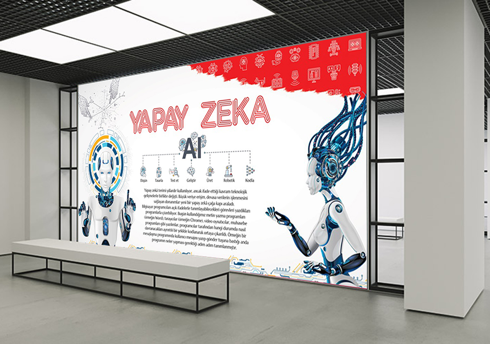 Yapay Zeka Okul Posteri