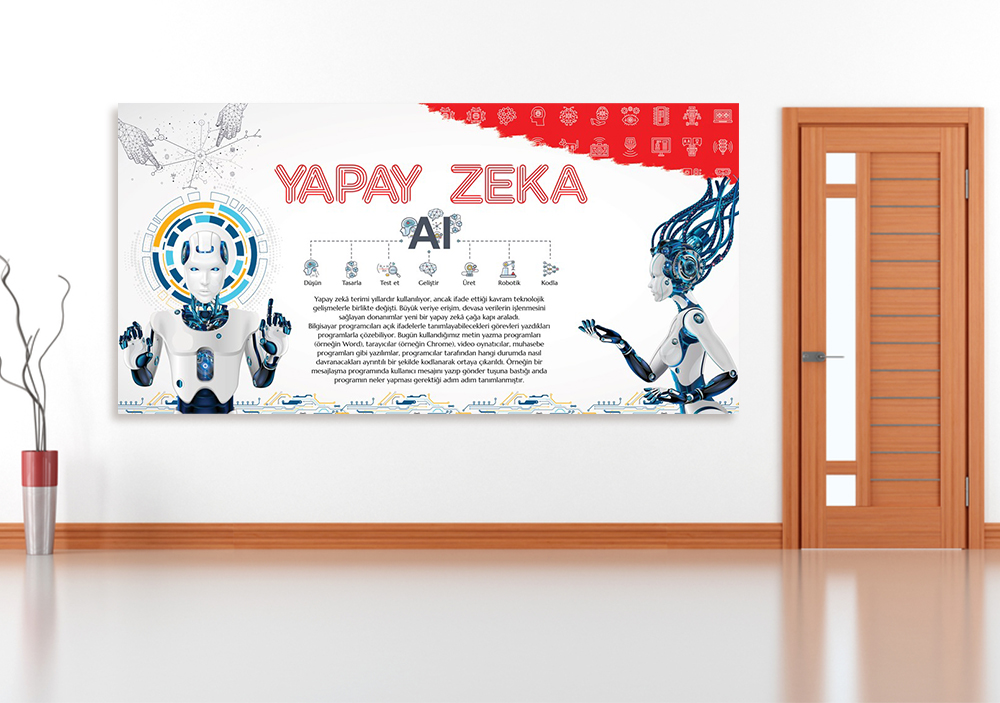 Yapay Zeka Okul Posteri
