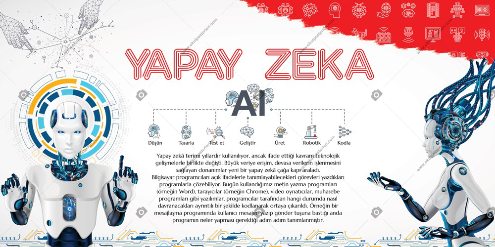 Yapay Zeka Okul Posteri